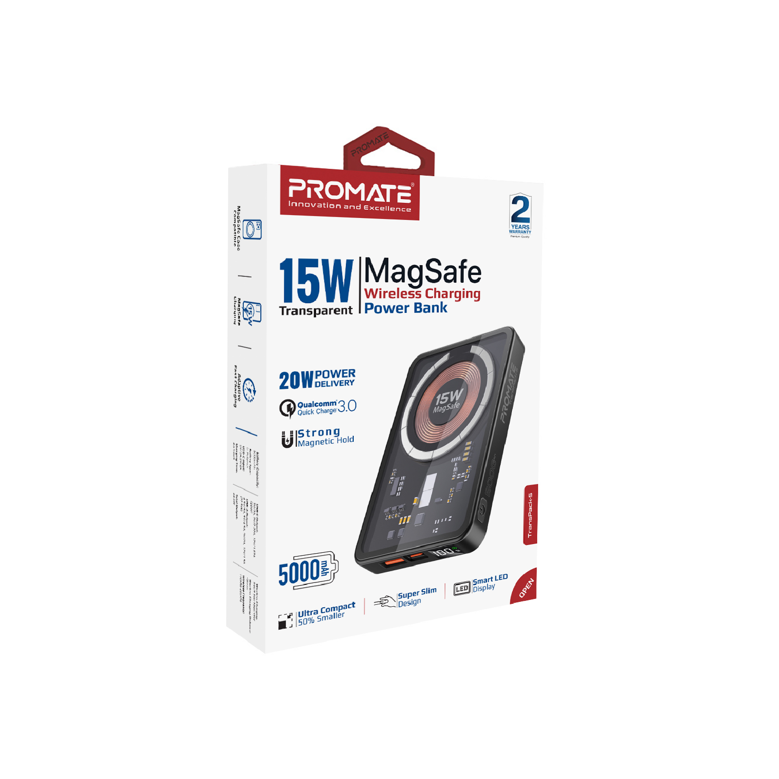 Універсальна мобільна батарея Promate TransPack-5 5000mAh 22.5W Black - изображение 9