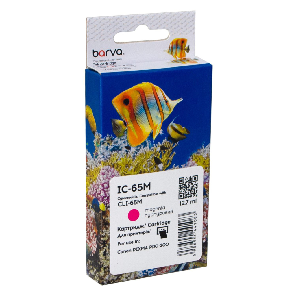 Картридж Barva Canon CLI-65M (4217C001) 320sh, magenta (IC-65M) - зображення 1