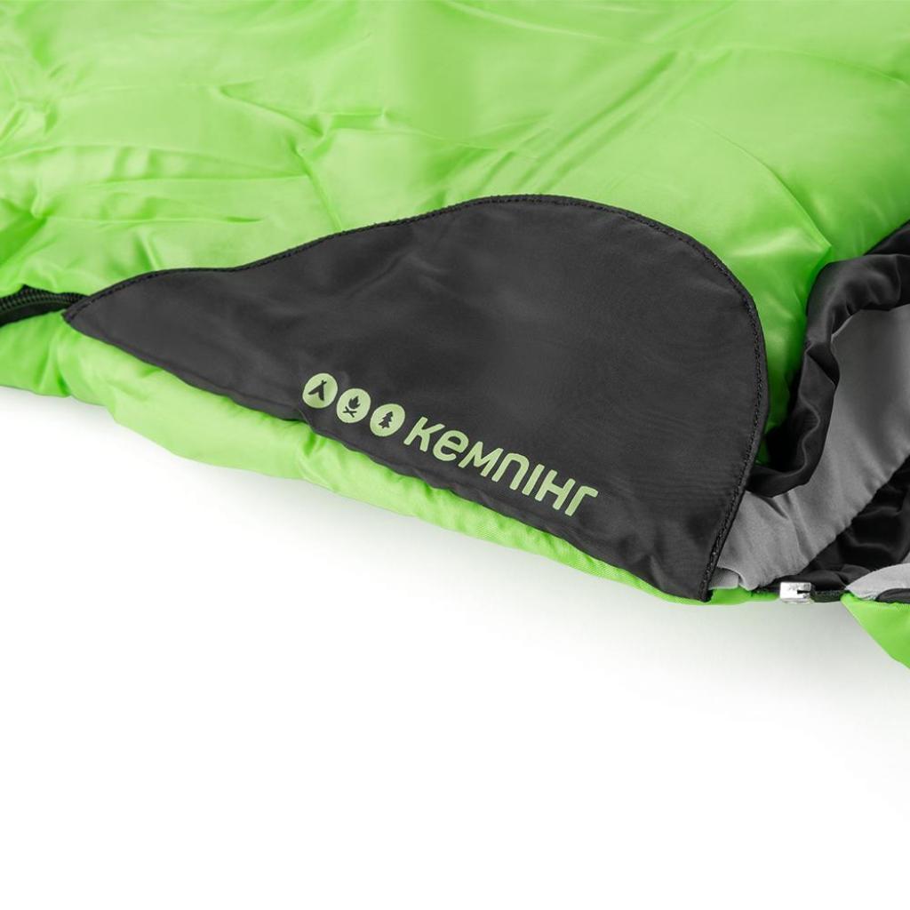 Спальний мішок Кемпінг Peak 200R з капюшоном Green (4823082715008) - зображення 6