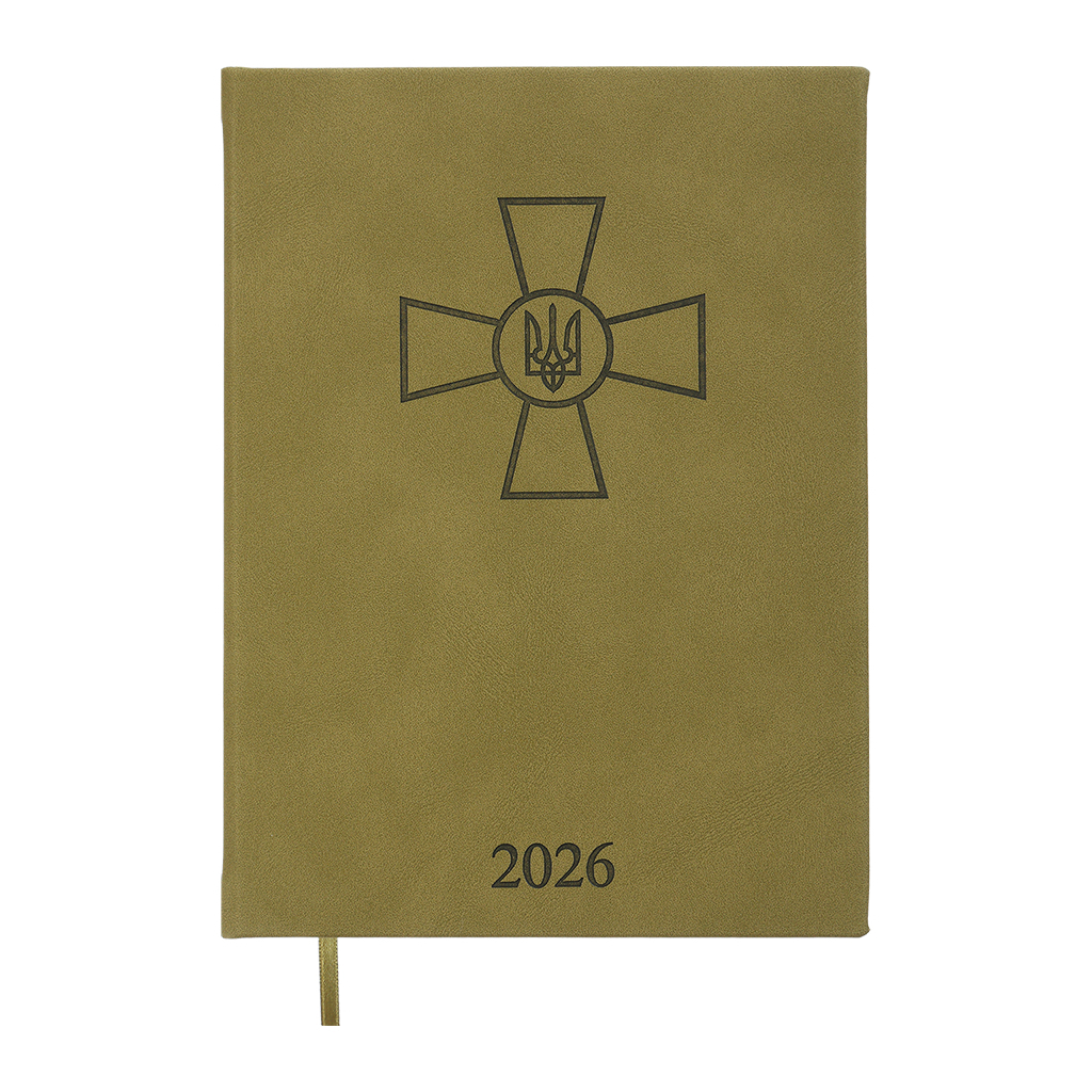 Тижневик Buromax датований 2026 FORCES, А5 світло-коричневий (BM.21130-18) - изображение 1