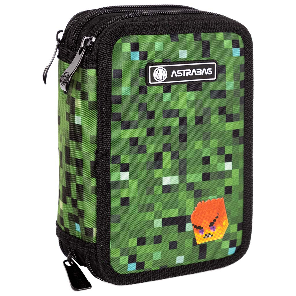 Пенал Astrabag AC31 Pixel one з наповненням, 46 предметів (503022020) - зображення 2