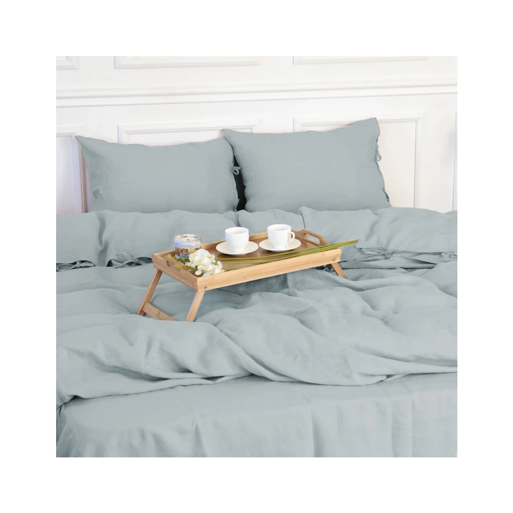 Постільна білизна MirSon Льон Natural Linen Caspian 160x220х2 (2200008248284) - зображення 3