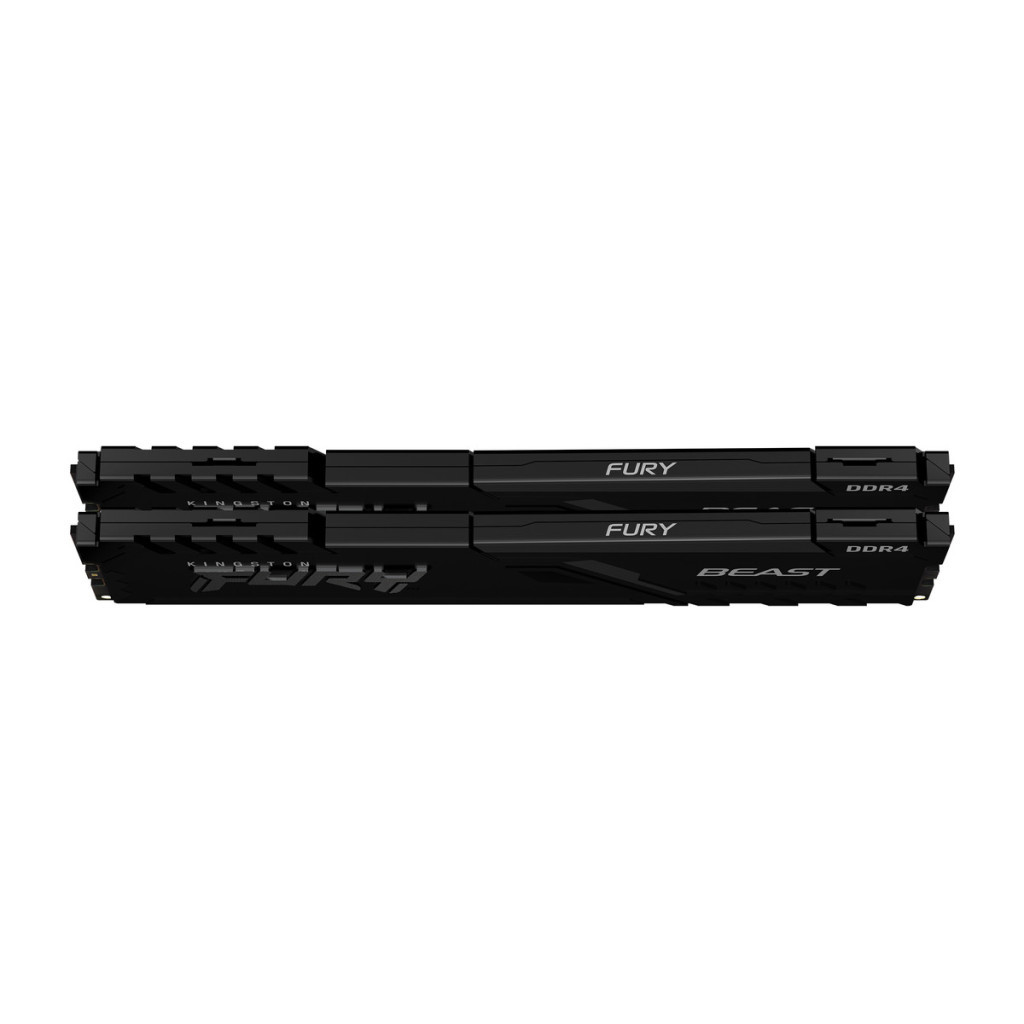 Модуль пам'яті для комп'ютера DDR4 16GB (2x8GB) 3000 MHz Fury Beast Black Kingston Fury (ex.HyperX) (KF430C15BBK2/16) - зображення 2