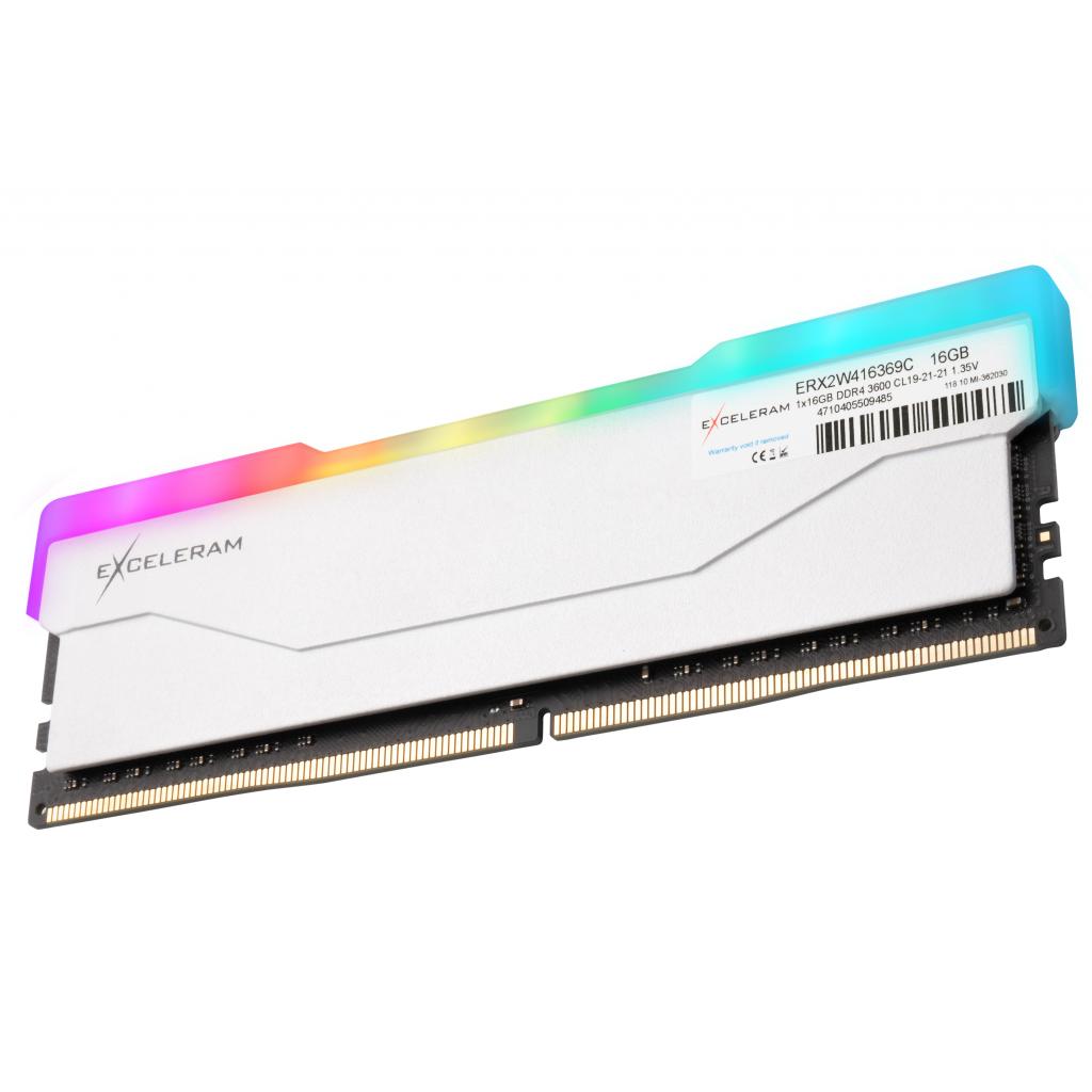 Модуль пам'яті для комп'ютера DDR4 16GB 3600 MHz RGB X2 Series White eXceleram (ERX2W416369C) - зображення 2