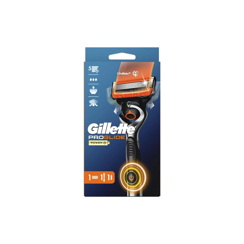 Бритва Gillette Fusion5 ProGlide Power з 1 змінним картриджем (7702018390786) - изображение 2