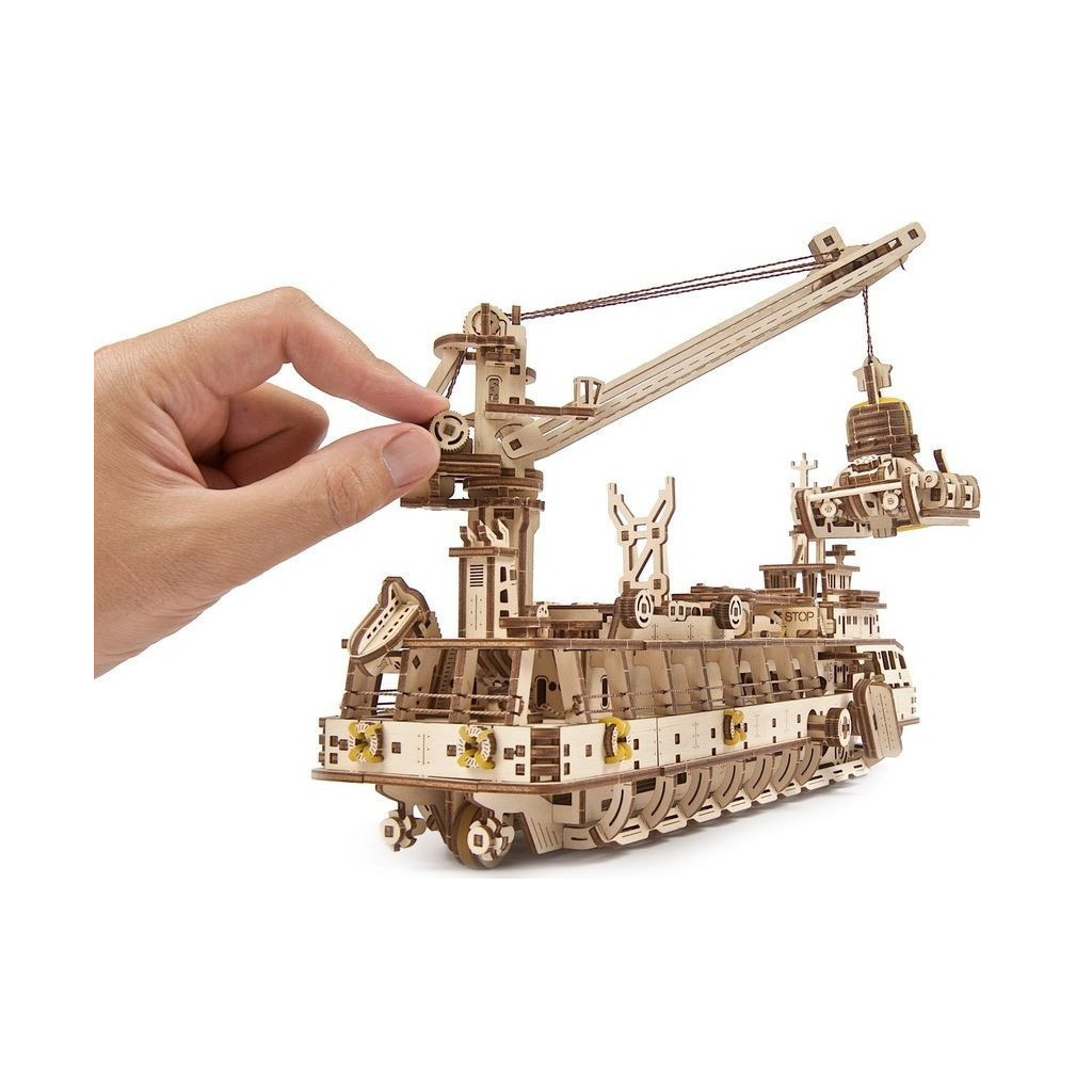 Конструктор Ugears Науково-дослідне судно (70135) - зображення 8