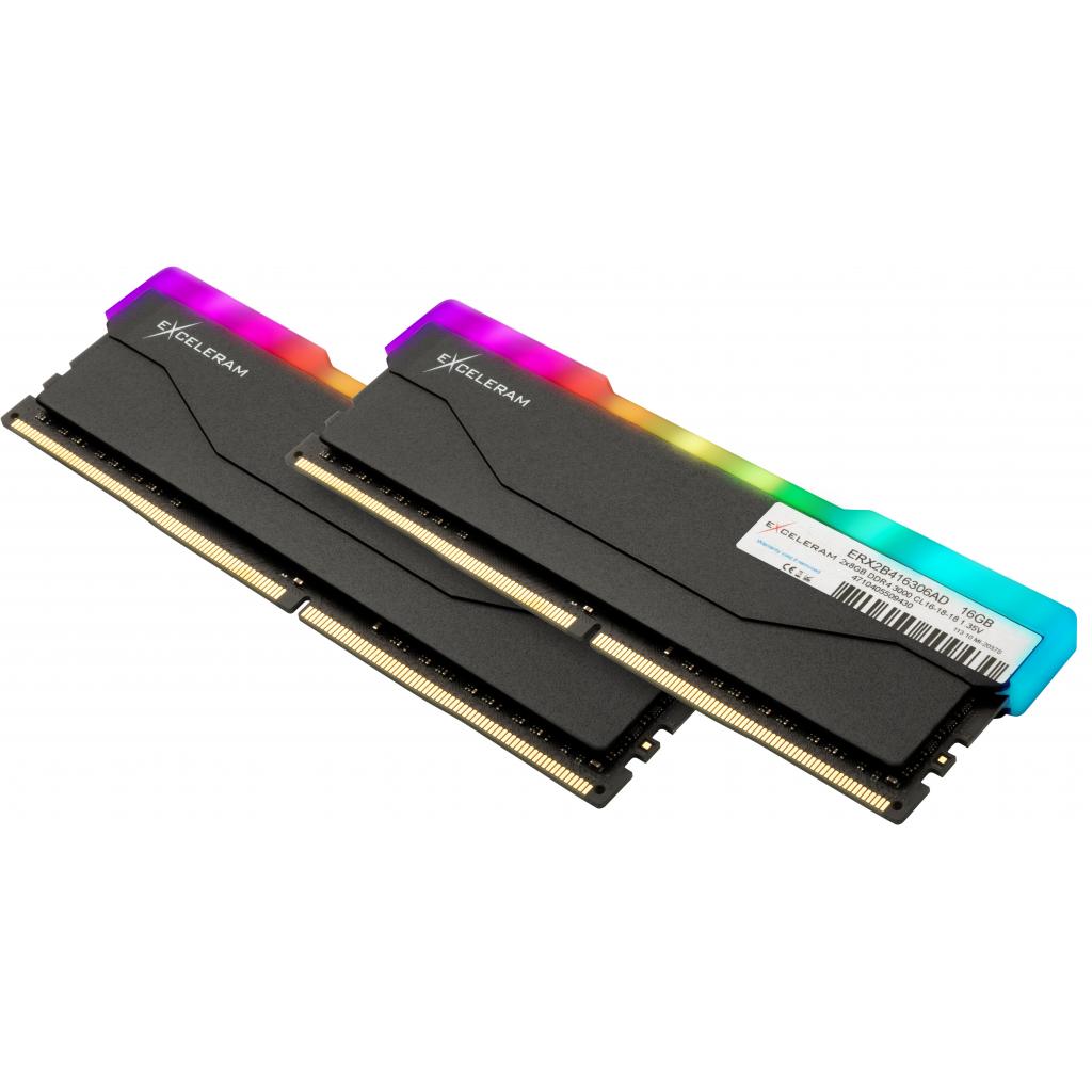 Модуль пам'яті для комп'ютера DDR4 16GB (2x8GB) 3000 MHz RGB X2 Series Black eXceleram (ERX2B416306AD) - зображення 2
