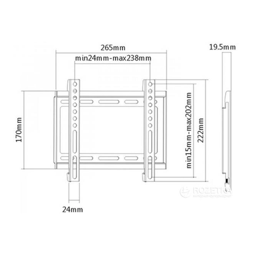 Кронштейн Brateck KL22-22F - зображення 6