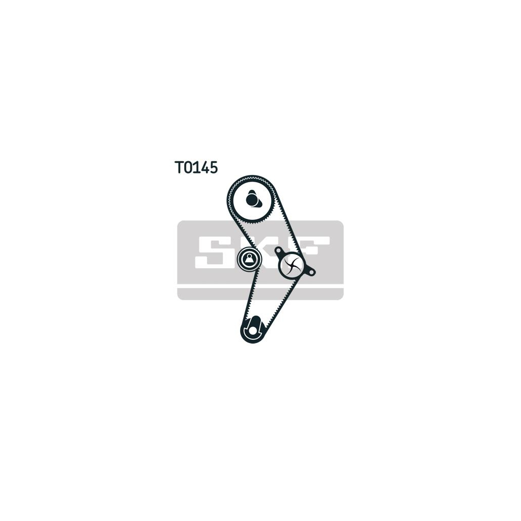 Комплект ременя ГРМ з помпой SKF VKMC 02206-2 - зображення 2