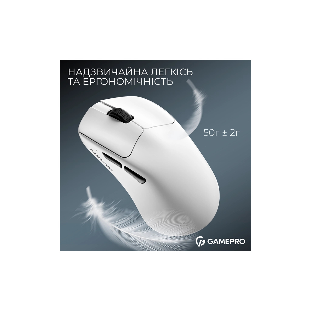 Мишка GamePro Asgard Surt Wireless/Bluetooth/USB White (GM017W) - зображення 6