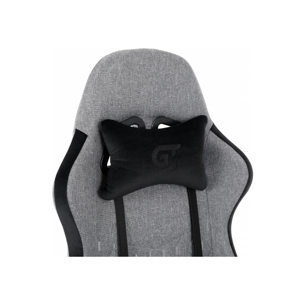 Крісло ігрове GT Racer X-2324 Gray/Black (X-2324 Fabric Gray/Black Suede) - зображення 6