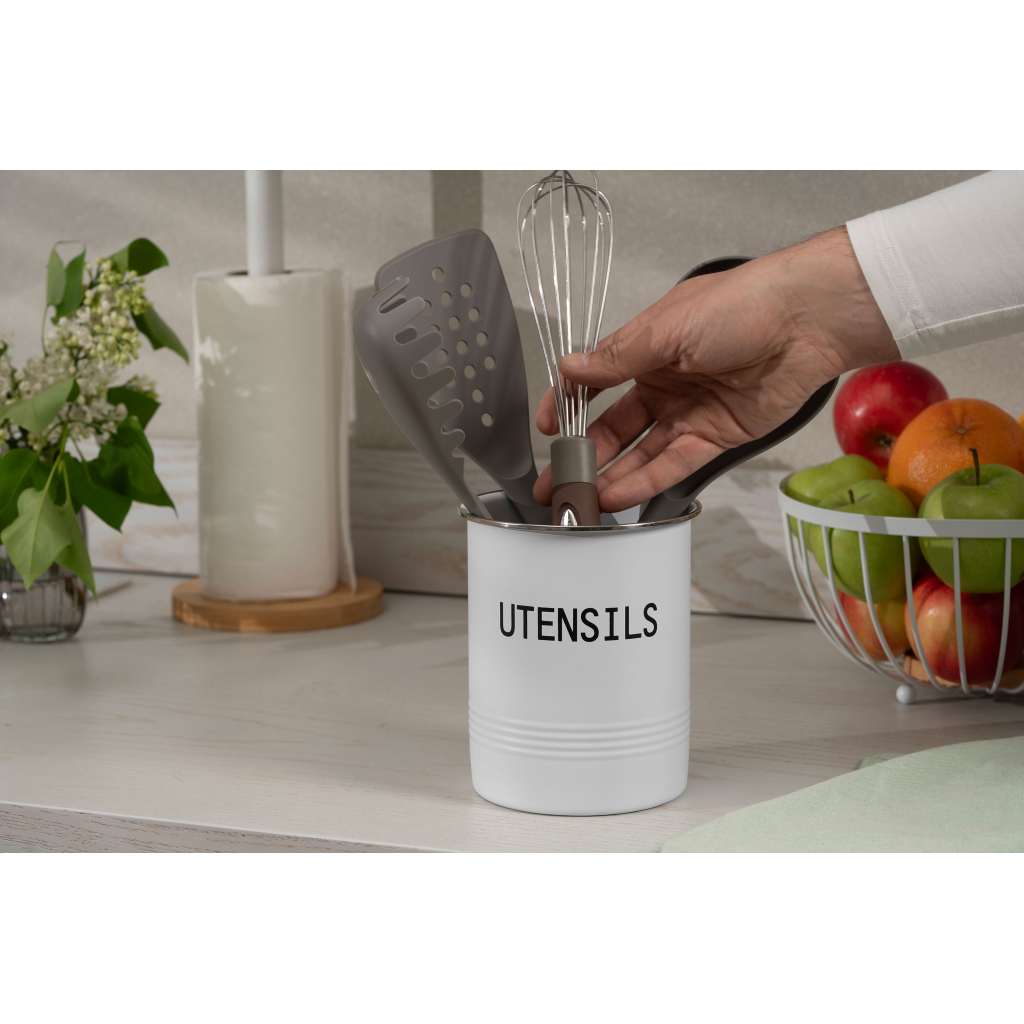 Підставка для кухонного приладдя Ardesto Midori 12х15.5см, метал, білий (AR0915W) - picture 7