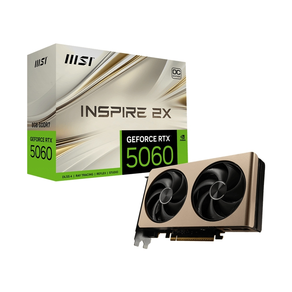 Відеокарта MSI GeForce RTX5060 8Gb INSPIRE 2X OC (RTX 5060 8G INSPIRE 2X OC) - зображення 5