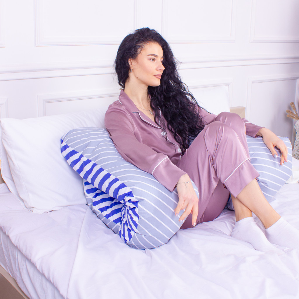 Подушка MirSon для вагітних та відпочинку Naturale Line Print №8012 U-подібна Silvi (2200006178323) - изображение 5