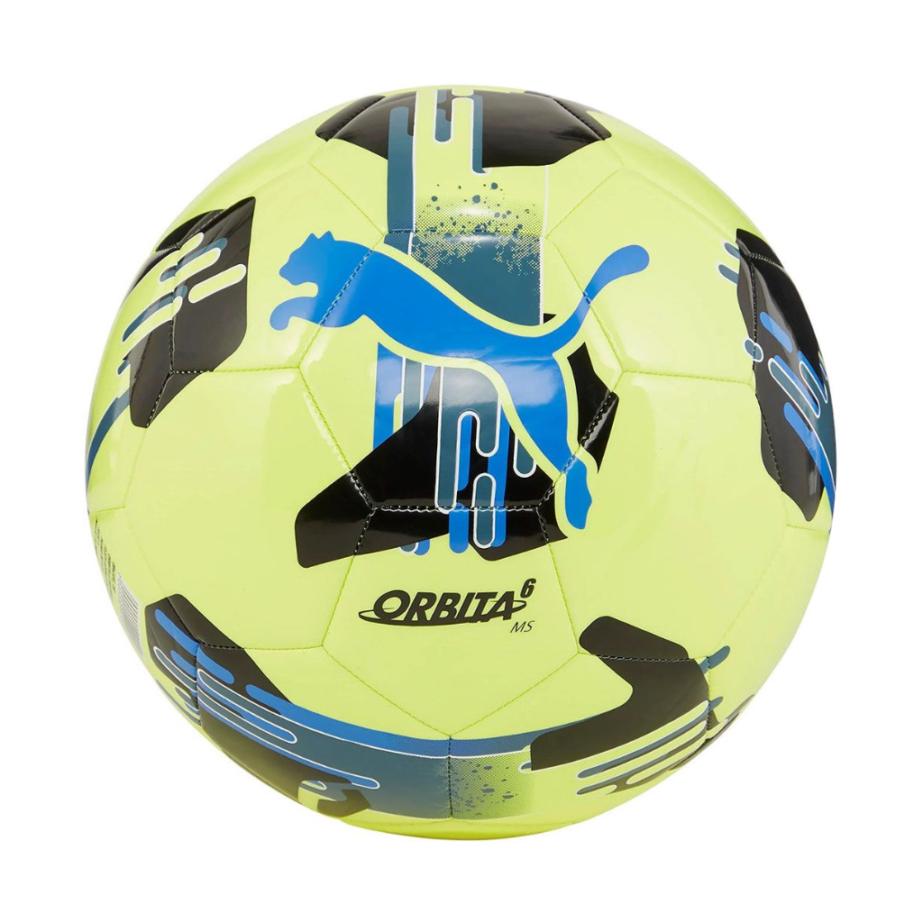 М'яч футбольний Puma Orbita 6 MS 084335-08 жовтий, чорний, синій 5 (4067981502660) - зображення 1