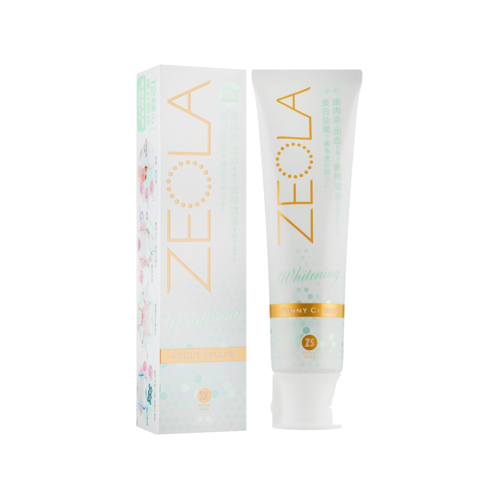 Зубна паста Zettoc Zeola White Sunny Citrus Сонячний цитрус 95 г (4582118954377) - зображення 2