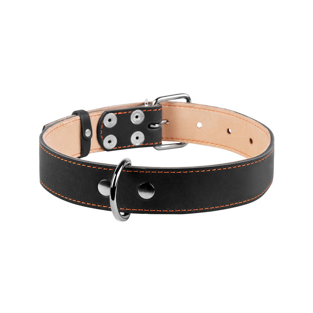 Нашийник для тварин Collar подвійний Ш 35 мм Д 48-63 см чорний (02791) - зображення 2
