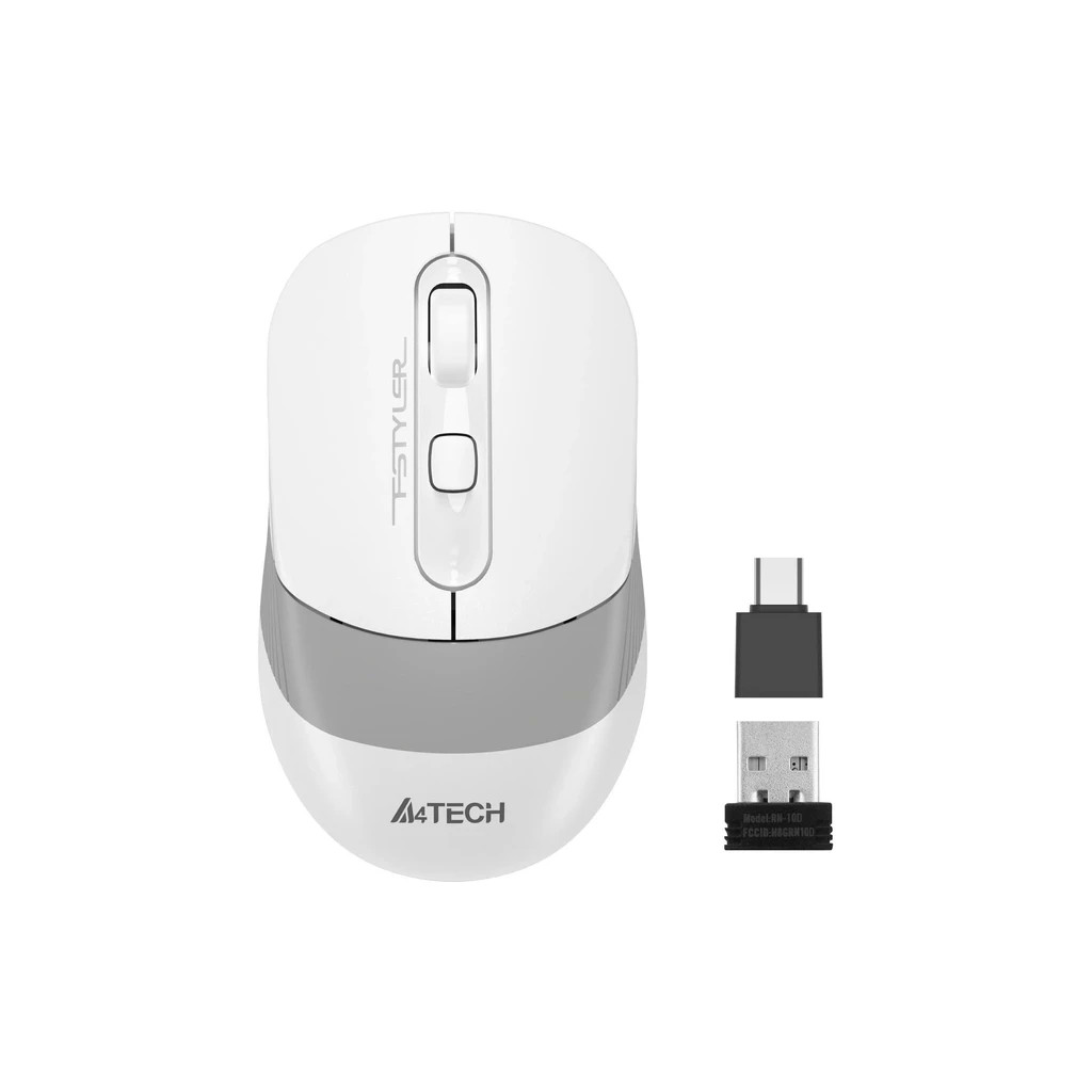 Мишка A4Tech FG10CS Air Wireless Grayish White (4711421992091) - зображення 1