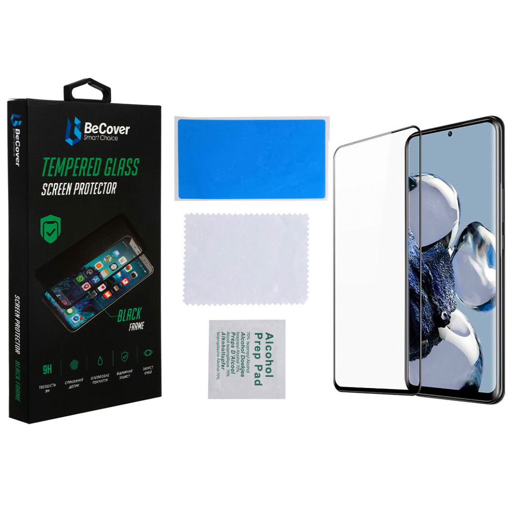 Скло захисне BeCover Xiaomi 12T / 12T Pro Black (708558) - зображення 3