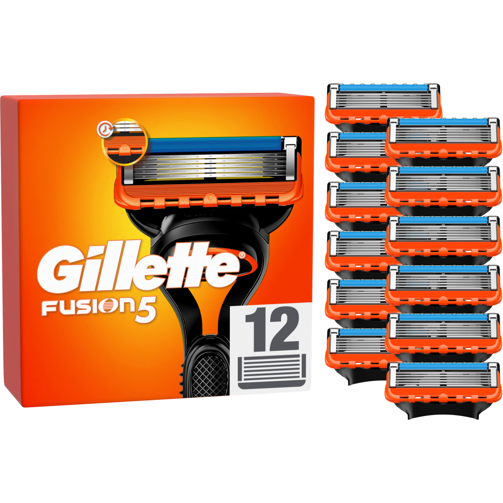 Змінні касети Gillette Fusion5 12 шт. (7702018441075/8006540986141) - изображение 1
