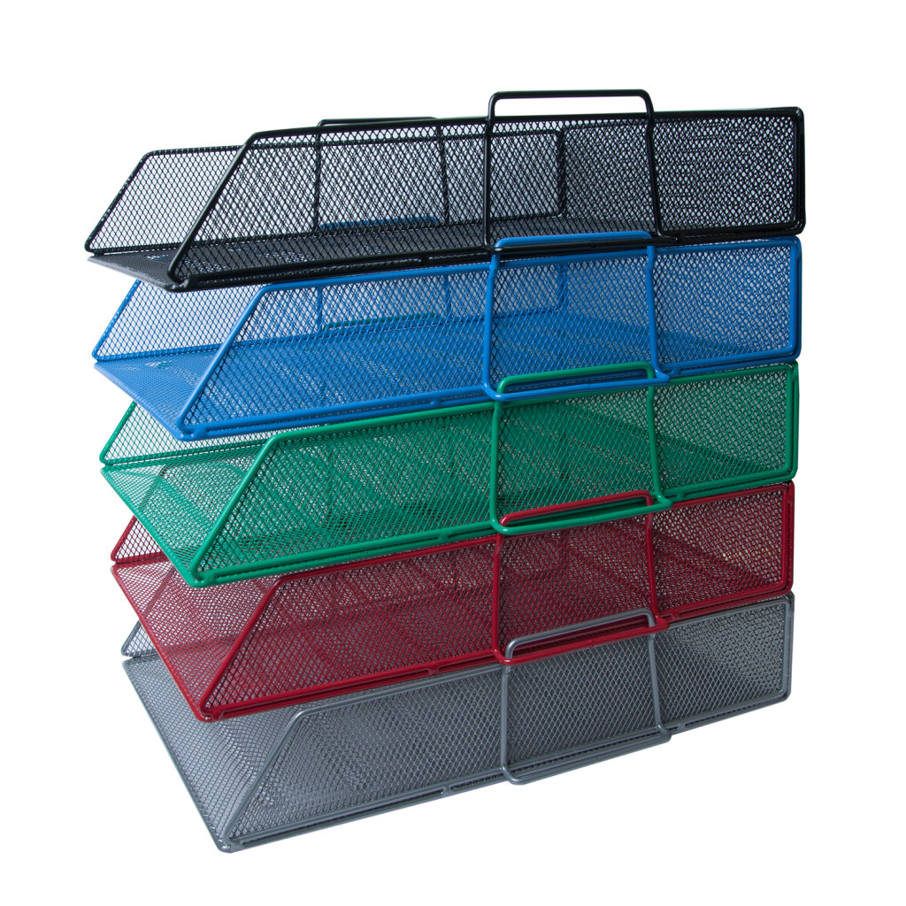 Лоток для паперів Buromax горизонтальний, металевий, червоний (BM.6254-05) - зображення 2