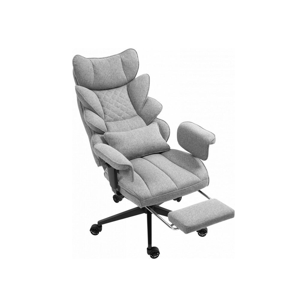 Офісне крісло GT Racer B-2511 Gray (B-2511 Fabric Gray) - зображення 3