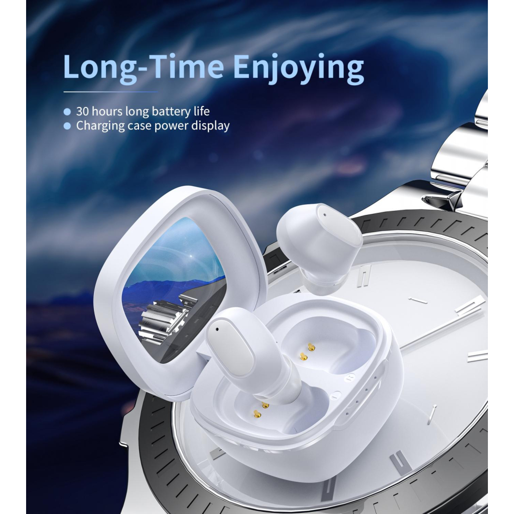 Навушники Choetech TWS Small Cube White (BH-T23-WH) - зображення 4