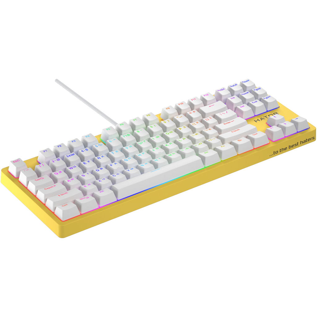 Клавіатура Hator Rockfall 2 Mecha TKL Orange USB Yellow (HTK-722) - зображення 3