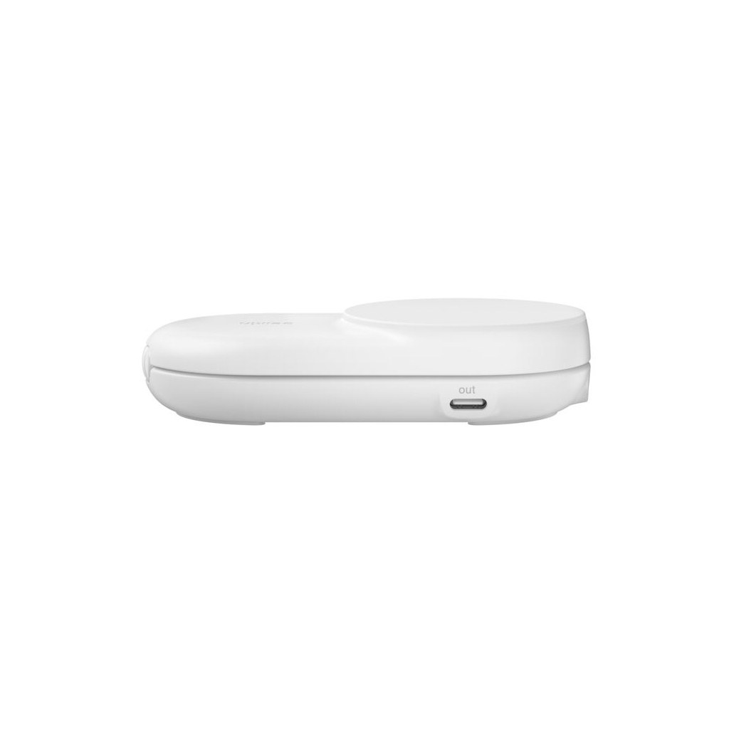 Зарядний пристрій Belkin UltraCharge Wireless 2-in-1 25W white (WIZ039KQWH) - зображення 3