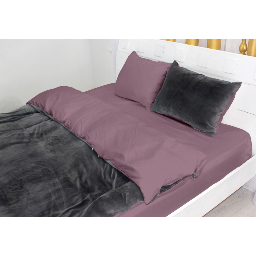 Постільна білизна MirSon Велюр Winter Delicate 28-0095 Violaciocca 160х220 (2200004046402) - зображення 3