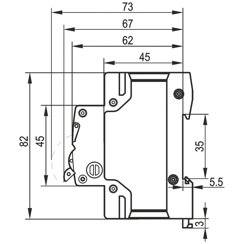 Вимикач навантаження Videx 3п 63А VF-RS-VN363 RESIST - зображення 4