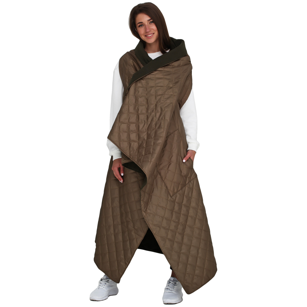 Плед Home Line 4 в 1 фліс хакі 140х190см (154008) - зображення 2