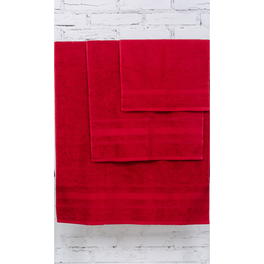 Рушник MirSon набір банний 5070 Elite SoftNess Bordo 50х90, 70х140, 100х15 (2200003960907) - зображення 3