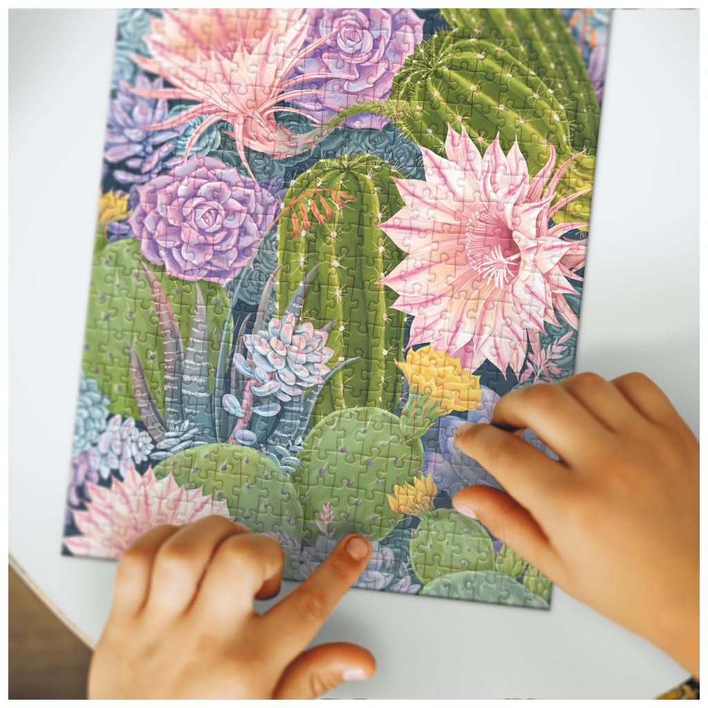 Пазл DoDo Easy-L Ботаніка. Кактуси та сукуленти (300613) - picture 5