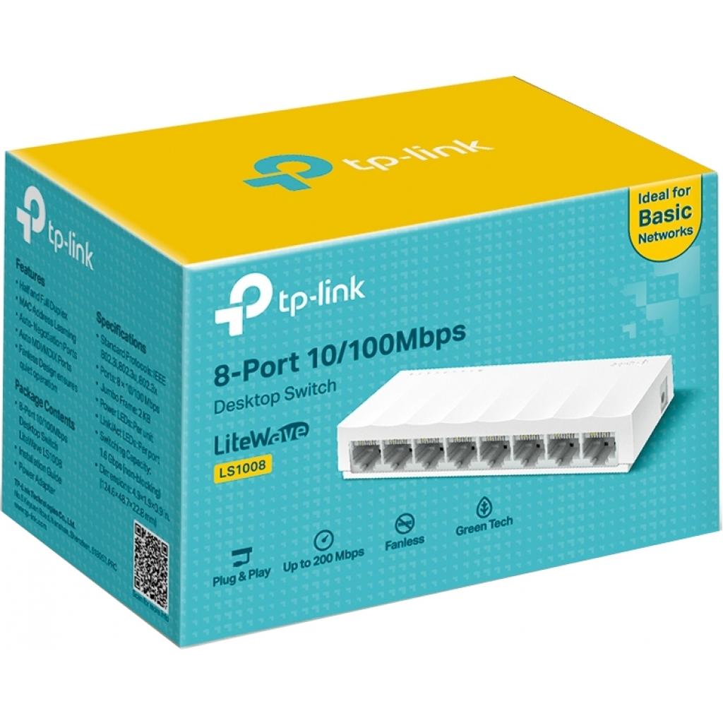 Комутатор мережевий TP-Link LS1008 - зображення 3