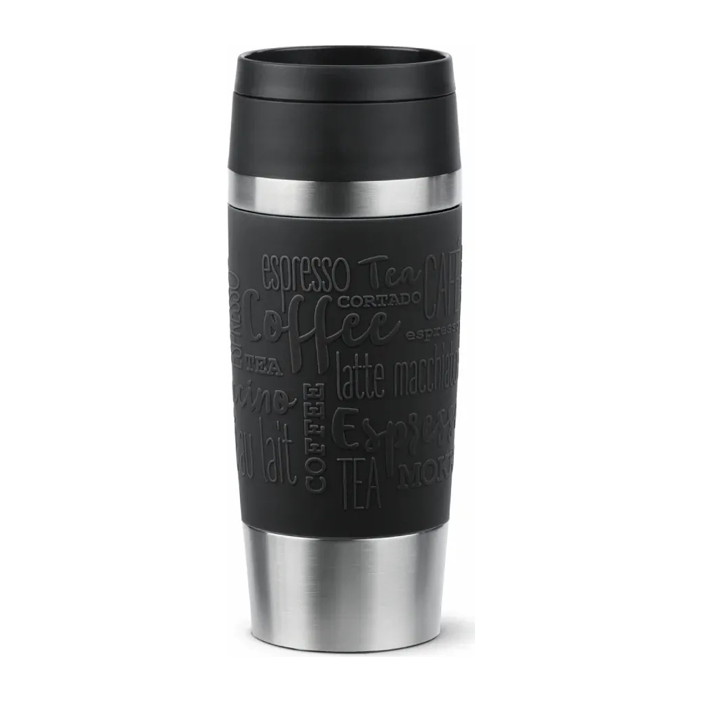 Термокружка Tefal Travel Mug Classic, 360мл, нержавіюча сталь, чорний (N2020210) - зображення 1