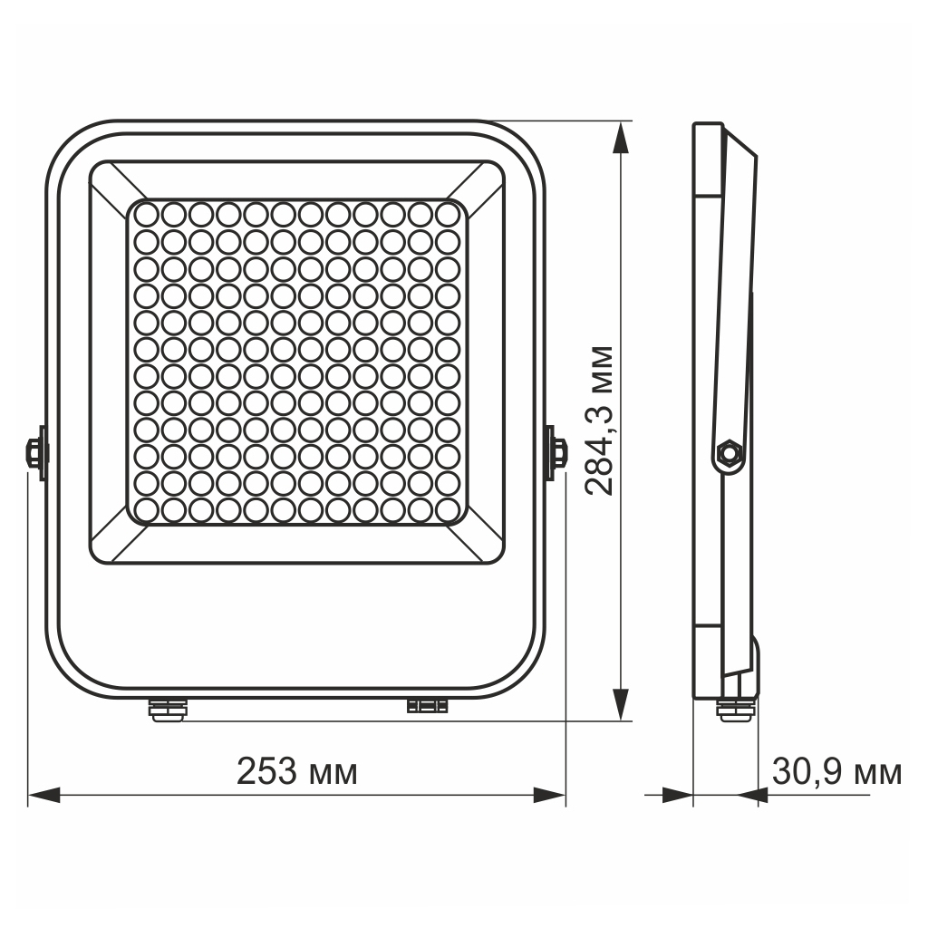 Прожектор Videx LED PREMIUM VIDEX F2 100W 5000K (VL-F2-1005G) - зображення 2