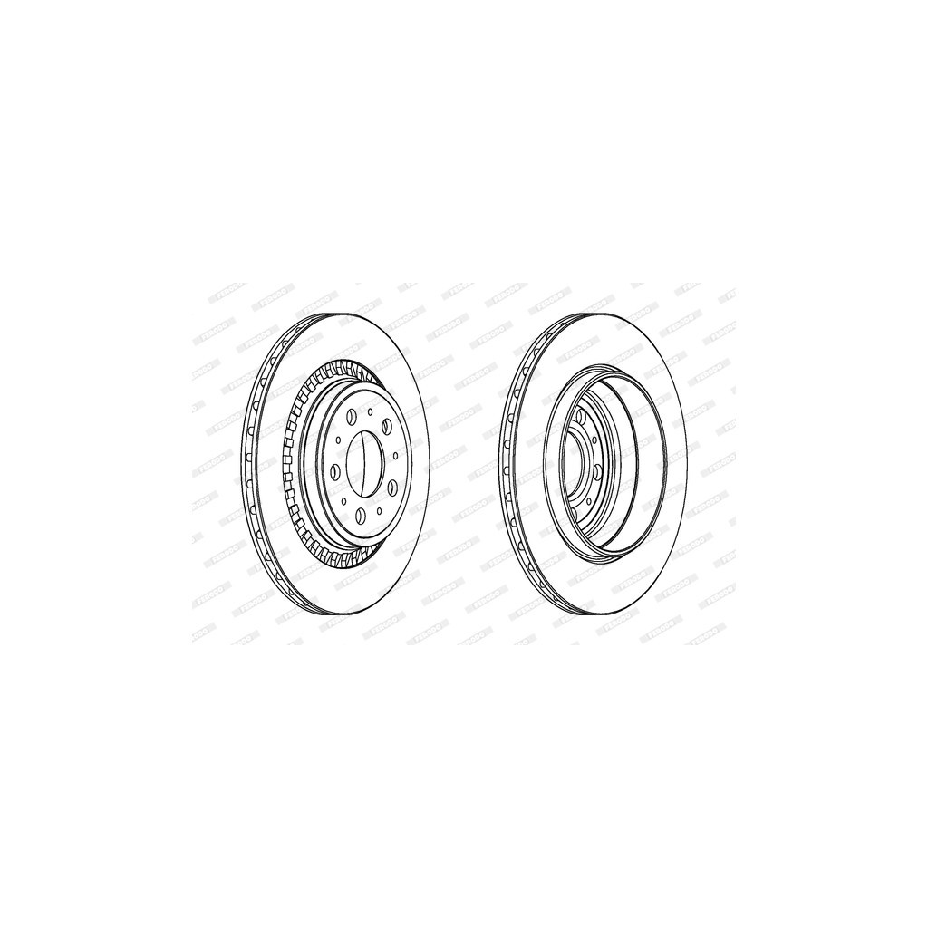 Гальмівний диск FERODO DDF1551 - зображення 1