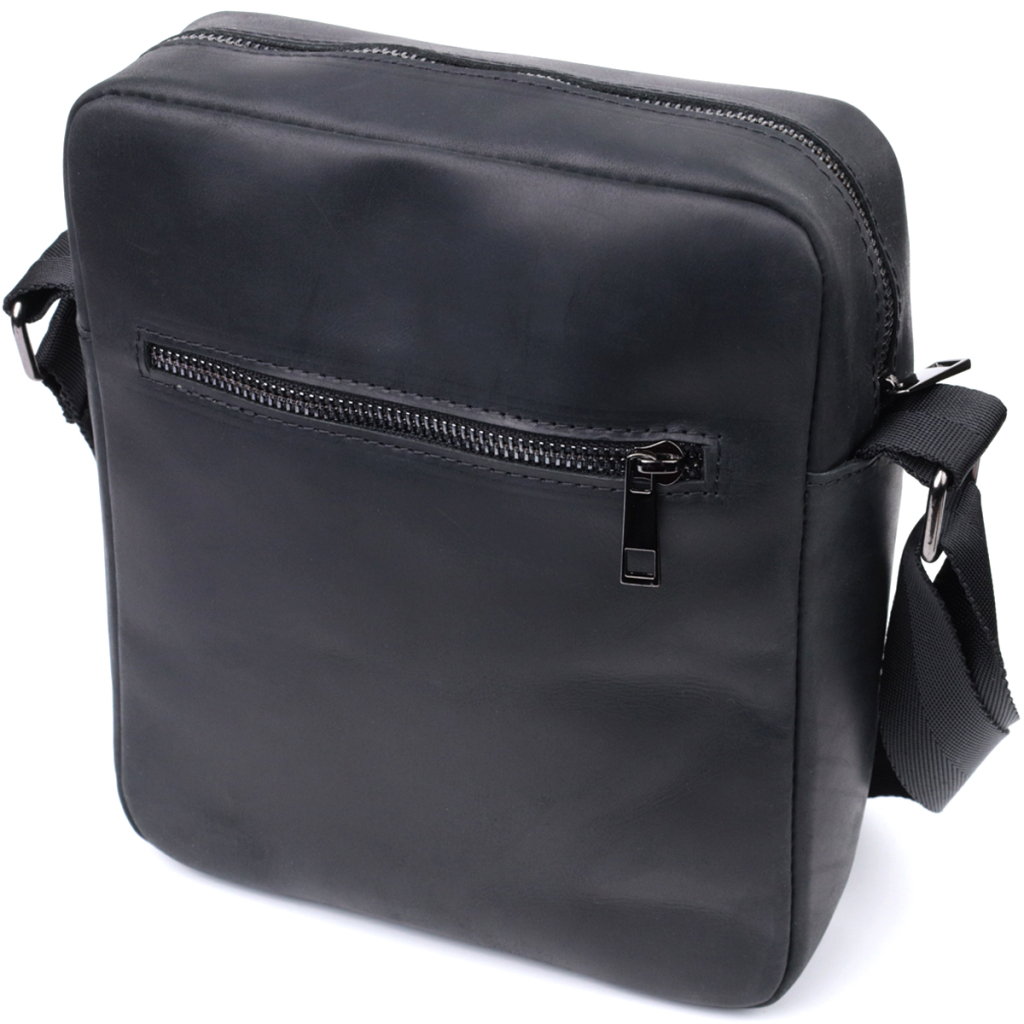 Сумка Shvigel Через плече з матової натуральної шкіри Чорна (22848) - зображення 2