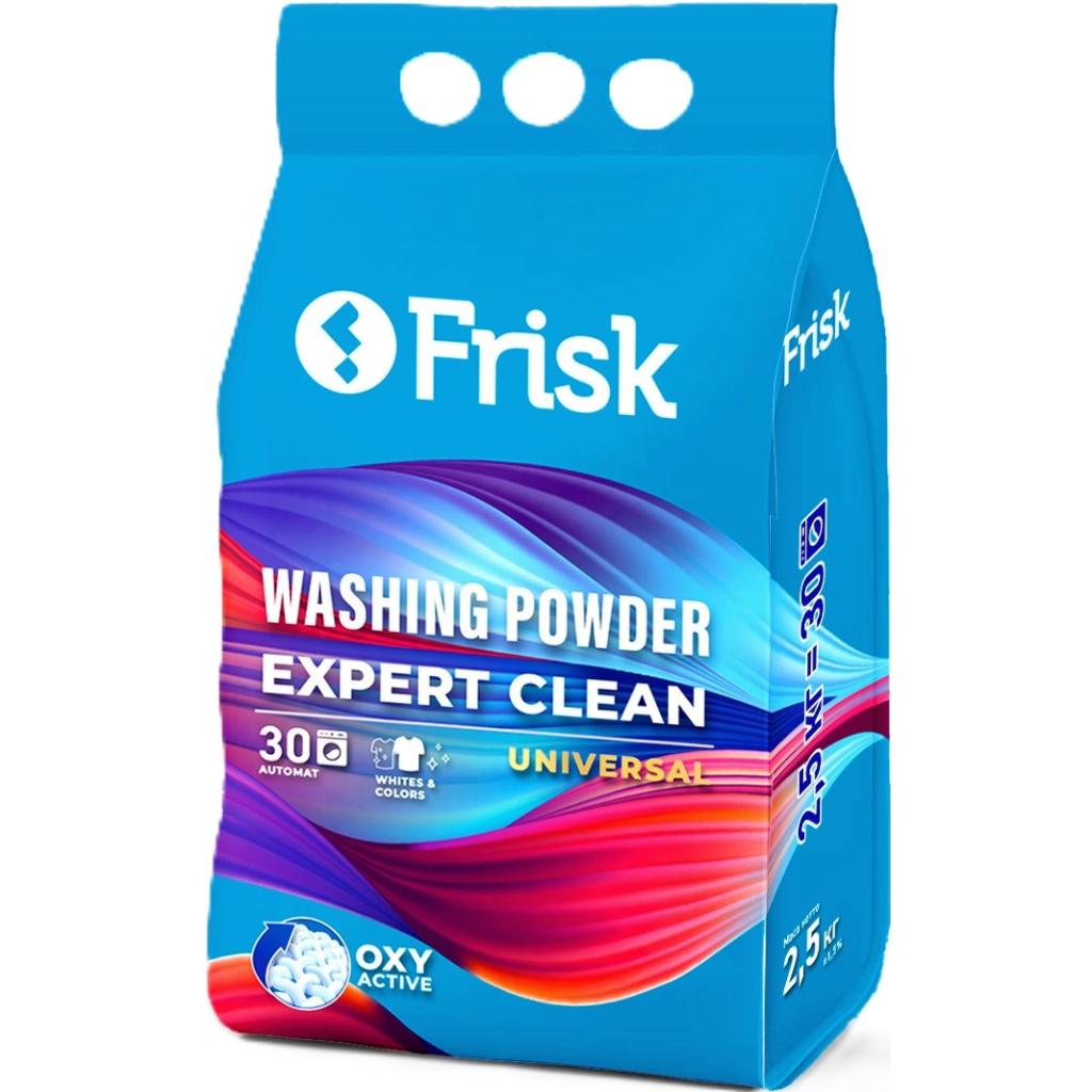 Пральний порошок Frisk Expert Clean Universal 2.5 кг (4820197121144) - зображення 1