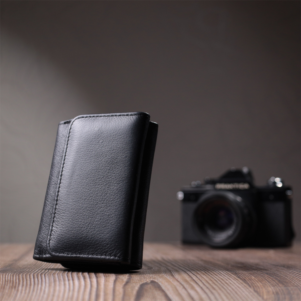 Гаманець ST Leather З натуральної шкіри Чорний (22722) - изображение 11