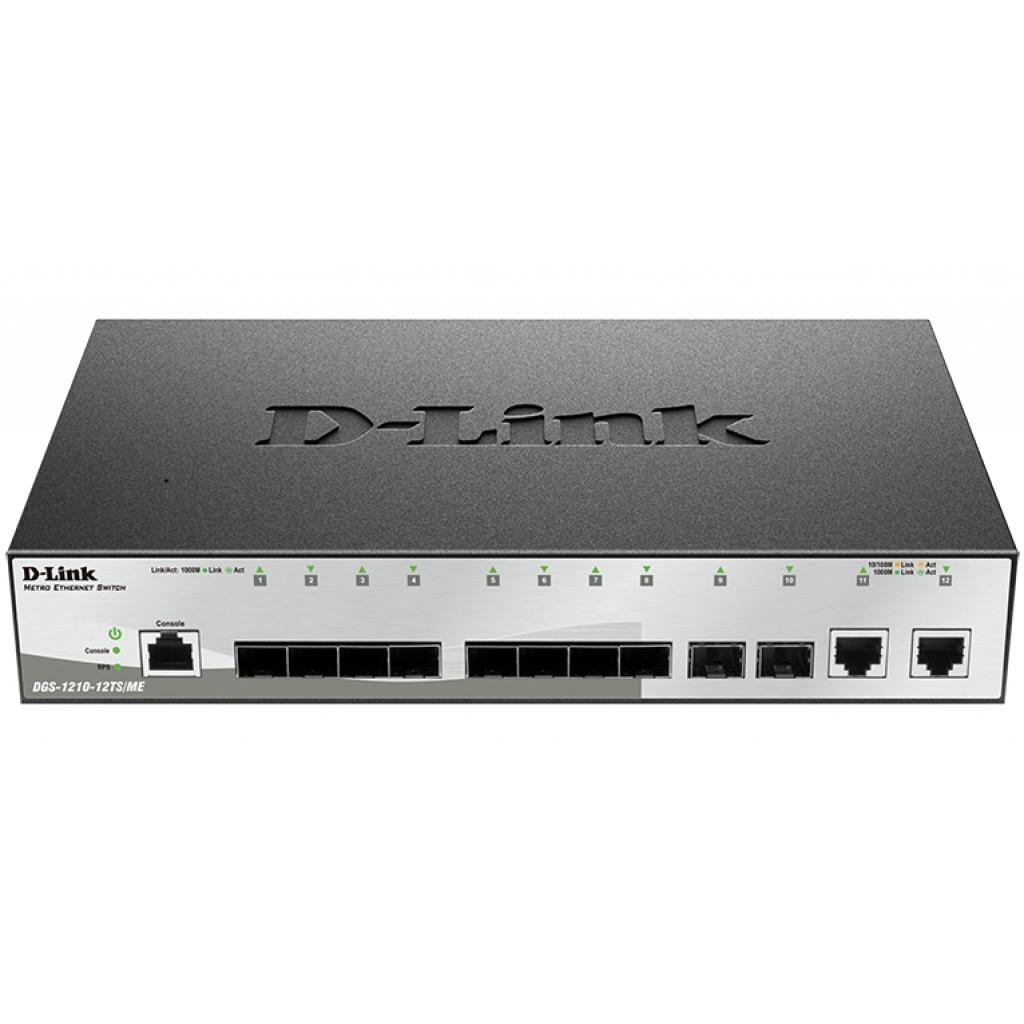 Комутатор мережевий D-Link DGS-1210-12TS/ME - зображення 1