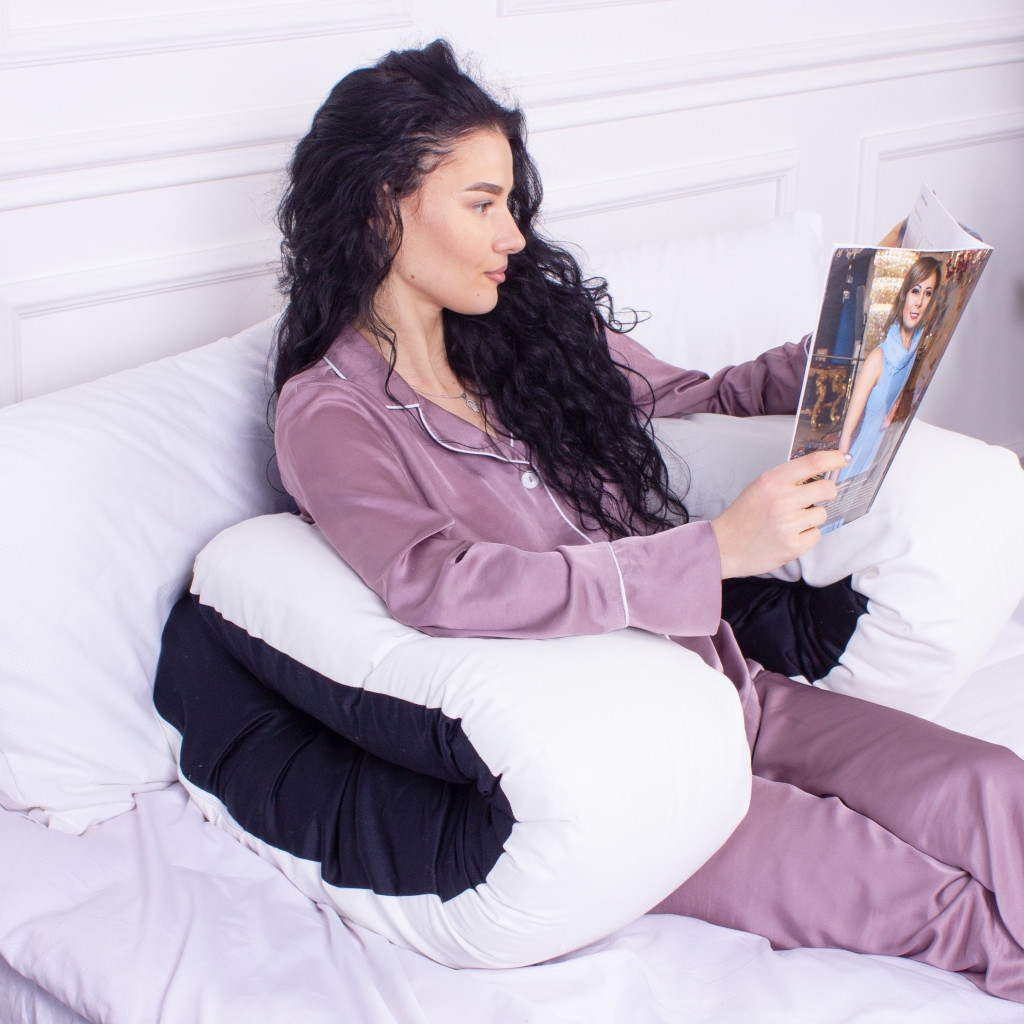 Подушка MirSon для вагітних та відпочинку Delicate Satin №8029 U-подібна Classic (2200006178675) - изображение 5