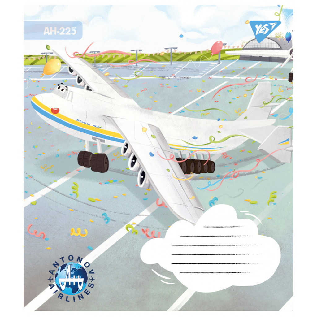 Зошит Yes Антонов 12 аркушів лінія (767429) - зображення 2