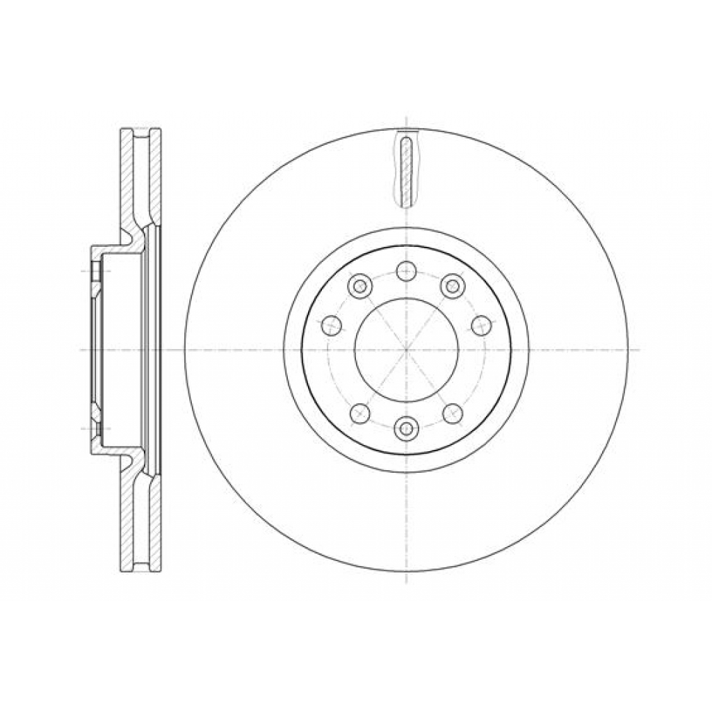 Гальмівний диск REMSA 61472.10 - зображення 1