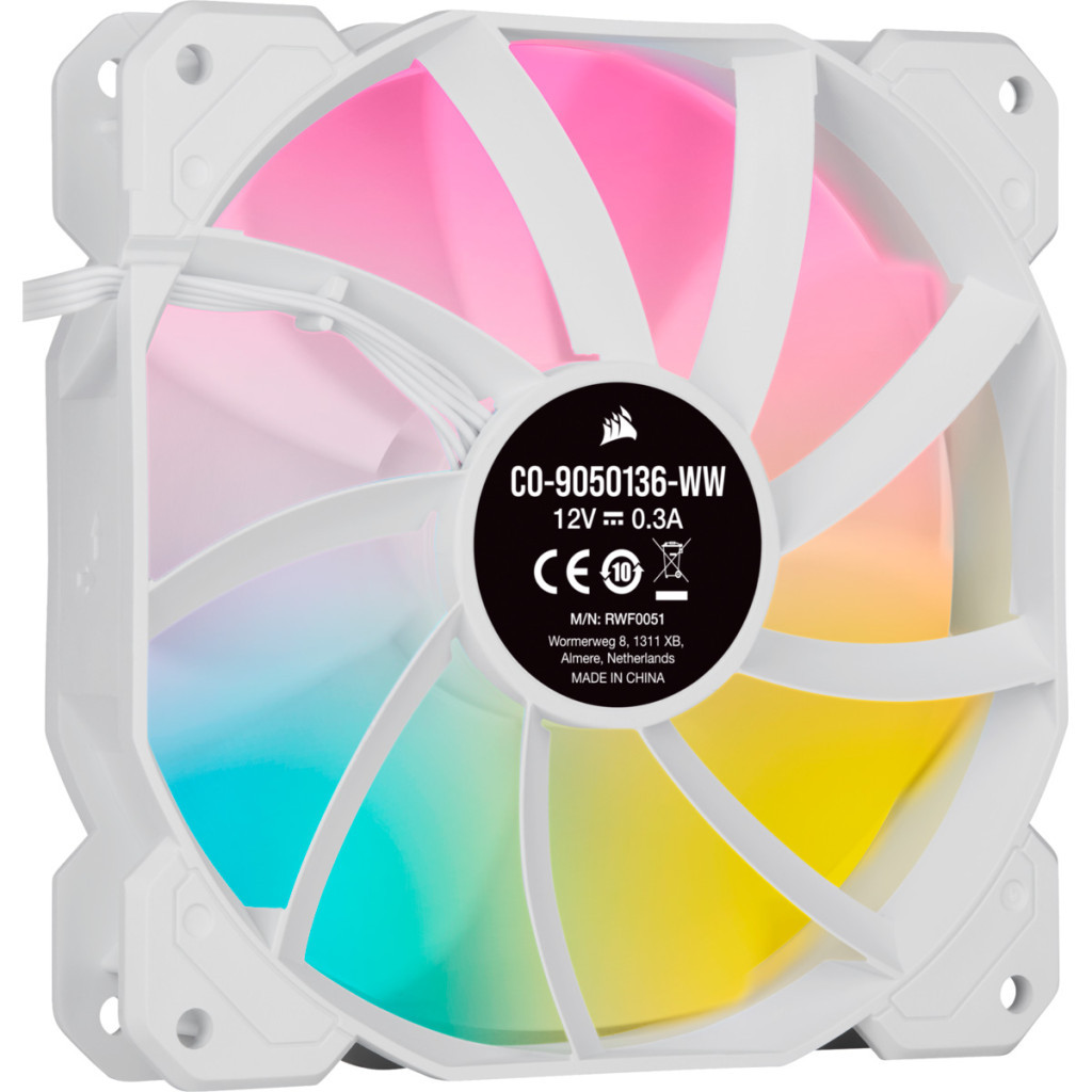 Кулер до корпусу Corsair SP120 RGB ELITE White (CO-9050137-WW) - зображення 4
