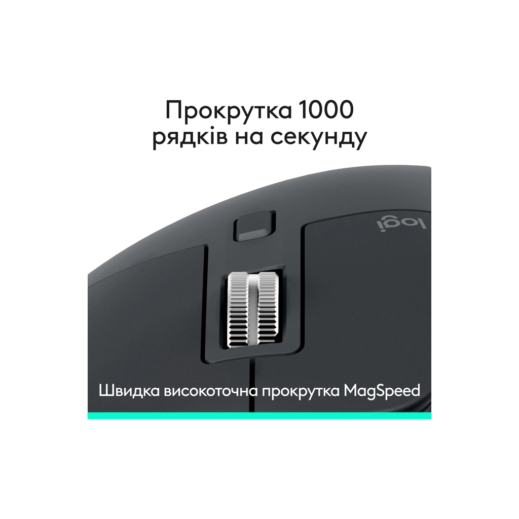 Мишка Logitech MX Master 3S Performance Bluetooth Graphite (910-007501) - зображення 3