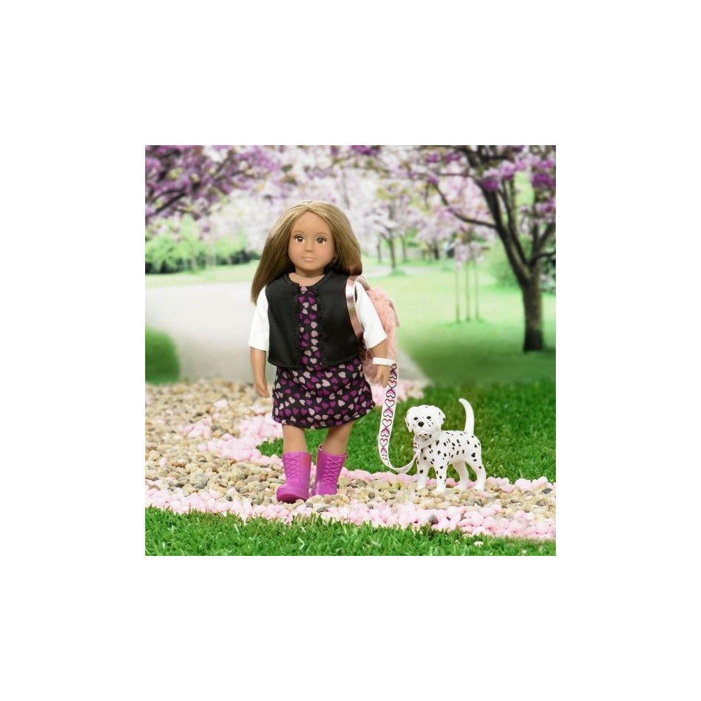 Лялька Lori Гиа с собачкой Далматинец 15 см (LO31058Z) - зображення 2
