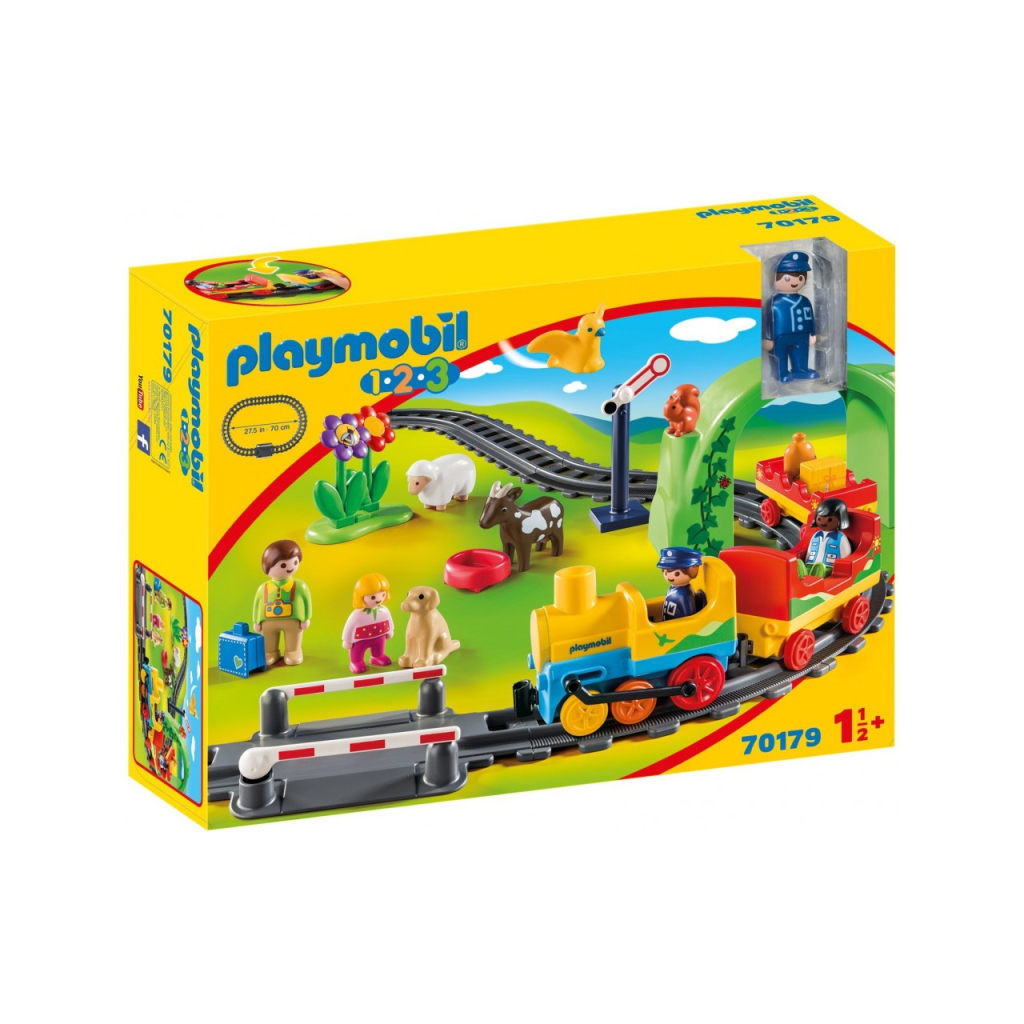 Конструктор Playmobil 1.2.3 Моя перша залізниця (70179) - зображення 1