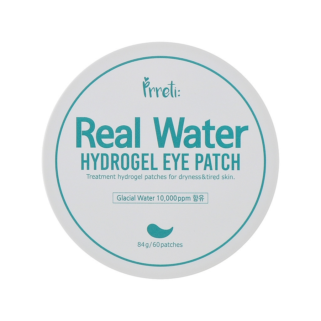 Патчі під очі Prreti Real Water Hydrogel Eye Patch Гідрогелеві Зволожувальні 60 шт. (8809738321959) - изображение 1